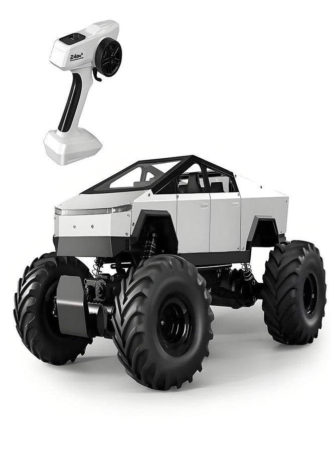 JOYJAY Cybertruck RC Cars Alloy Truck 1:8 Metal Big Remote Control Car 2.4 GHz 36KPH -4WD All Terrain RTR Trucks Aluminum Shock Climbing 45° Angles Sound & Light - Image 1